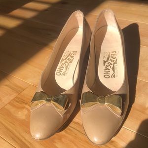 Vintage Salvatore Ferragamo Bow Shoes